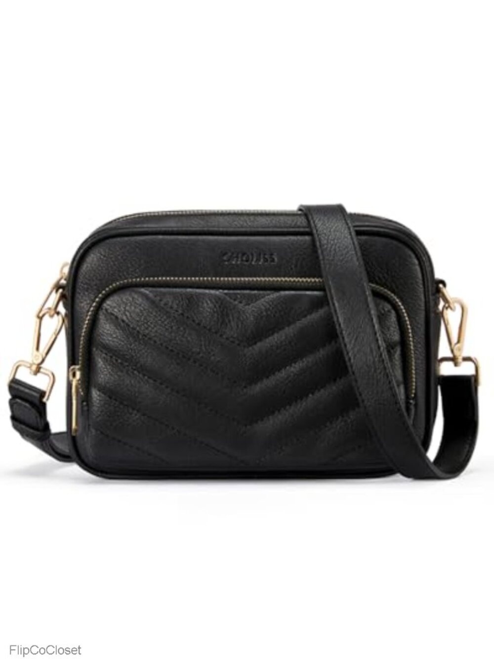 Quilted Crossbody Bag for Women RFID Vegan Leather Wallet Purse Small Shoulder